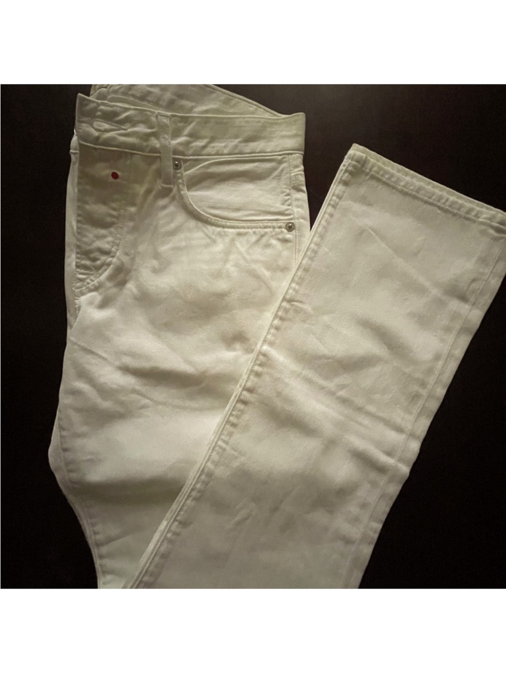 Burberry White Straight-Leg Jeans - Brit